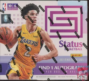 2017/18 Panini Status Basketball Hobby Box