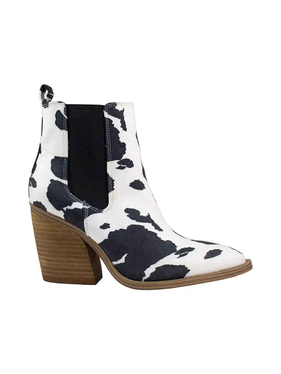 27 Tess Cow Print Bootie