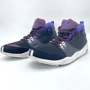 Adidas Fortitude Mid Men Size 11.5 Basketball Shoes Black Grey Purple G09439
