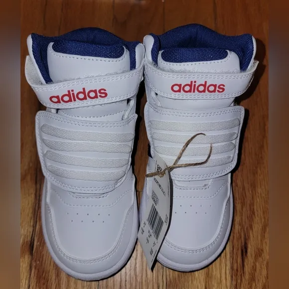 Adidas Hoops Mid 3.0 basketball shoes; Toddler size 10K