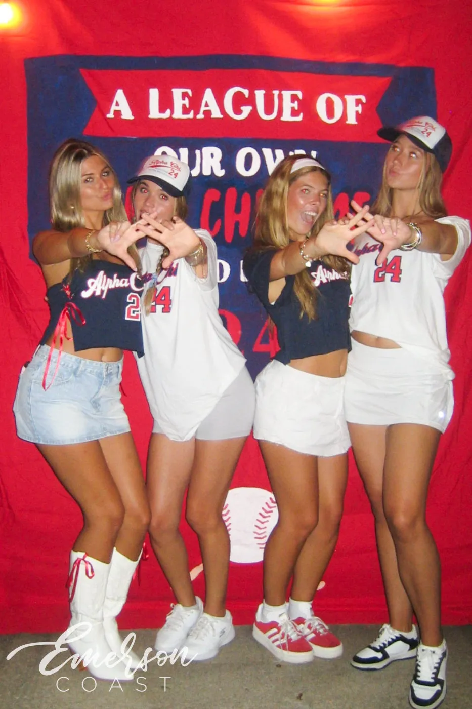 Alpha Chi Omega Welcome To The Big Leagues Bid Day Tee