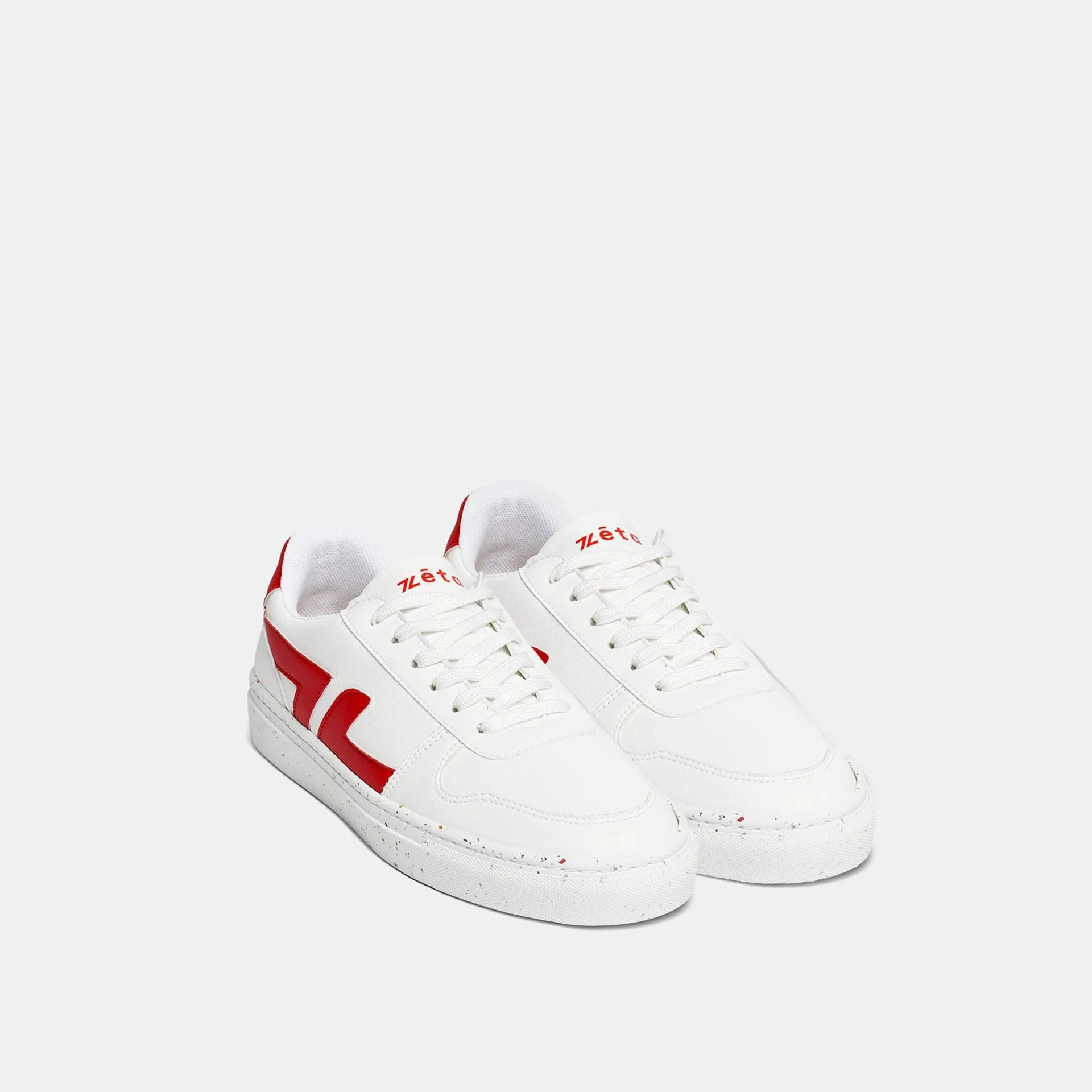 Alpha Unisex Grape Leather Vegan Sneakers | Red