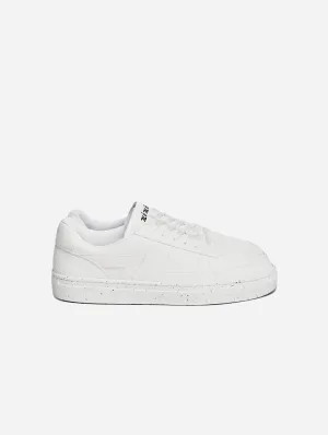 Alpha Unisex Grape Leather Vegan Sneakers | White