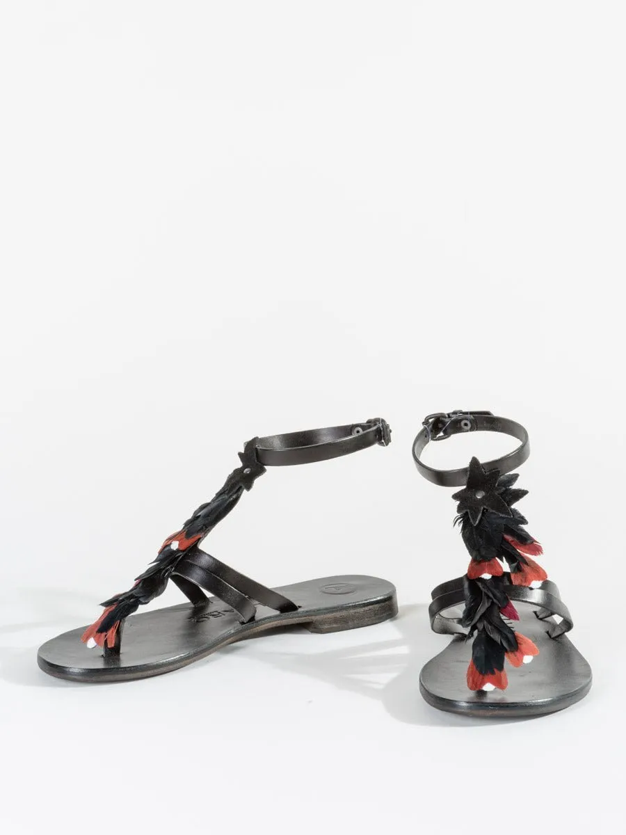ariana feathers sandal