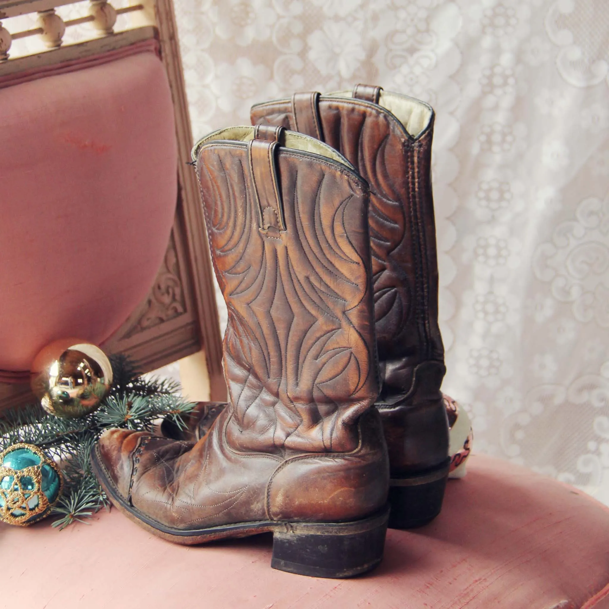 Ash Stitch Vintage Boots