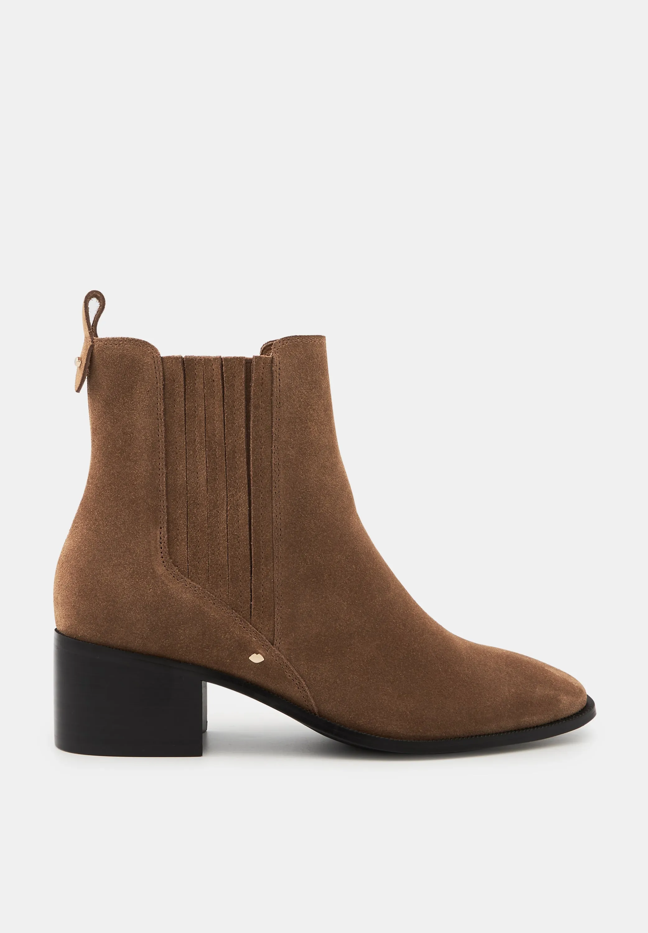 Ava-Cuir Suede Camel
