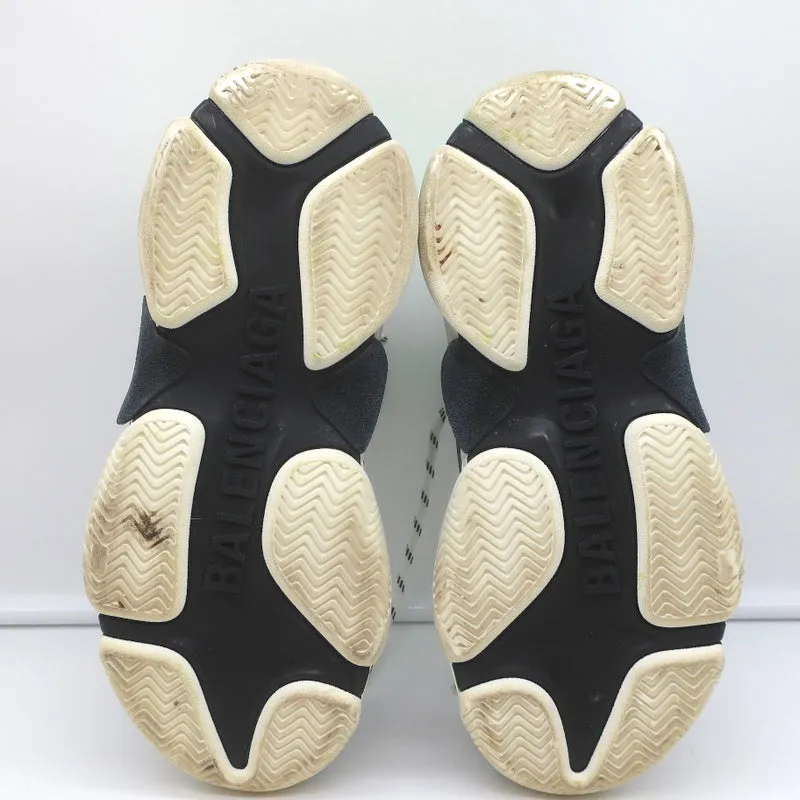Balenciaga Triple S Sneakers White/Black/Neon Green Size 37