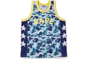 BAPE ABC Camo Basketball Tank Top Blue