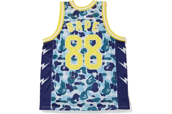 BAPE ABC Camo Basketball Tank Top Blue