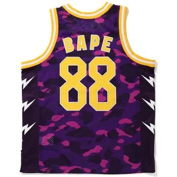 BAPE Color Camo Basketball Tank Top Purple