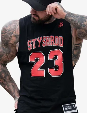 Basketball Tank top - Black/Red