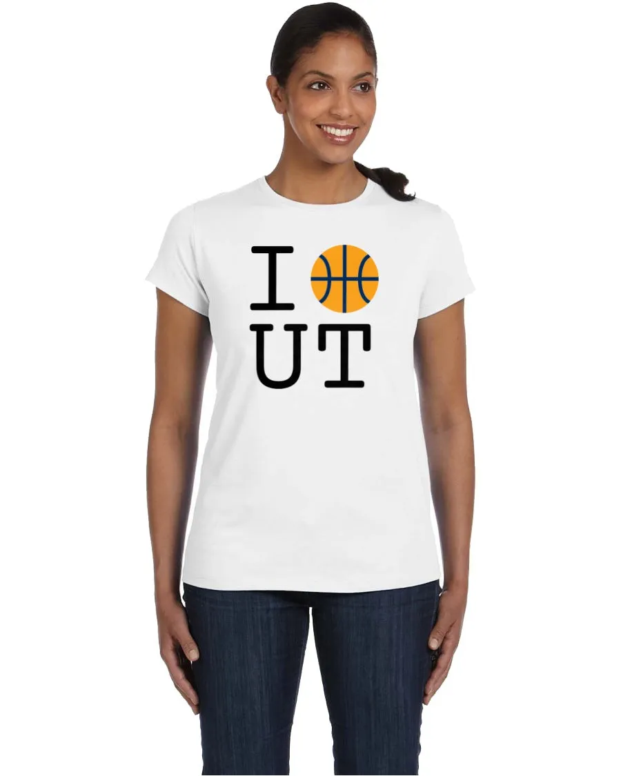 Basketball Utah Tee - Yellow Ball Design