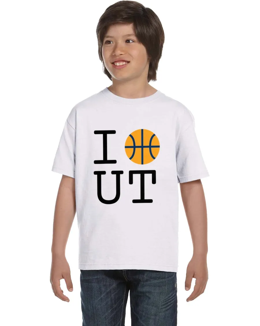 Basketball Utah Tee - Yellow Ball Design