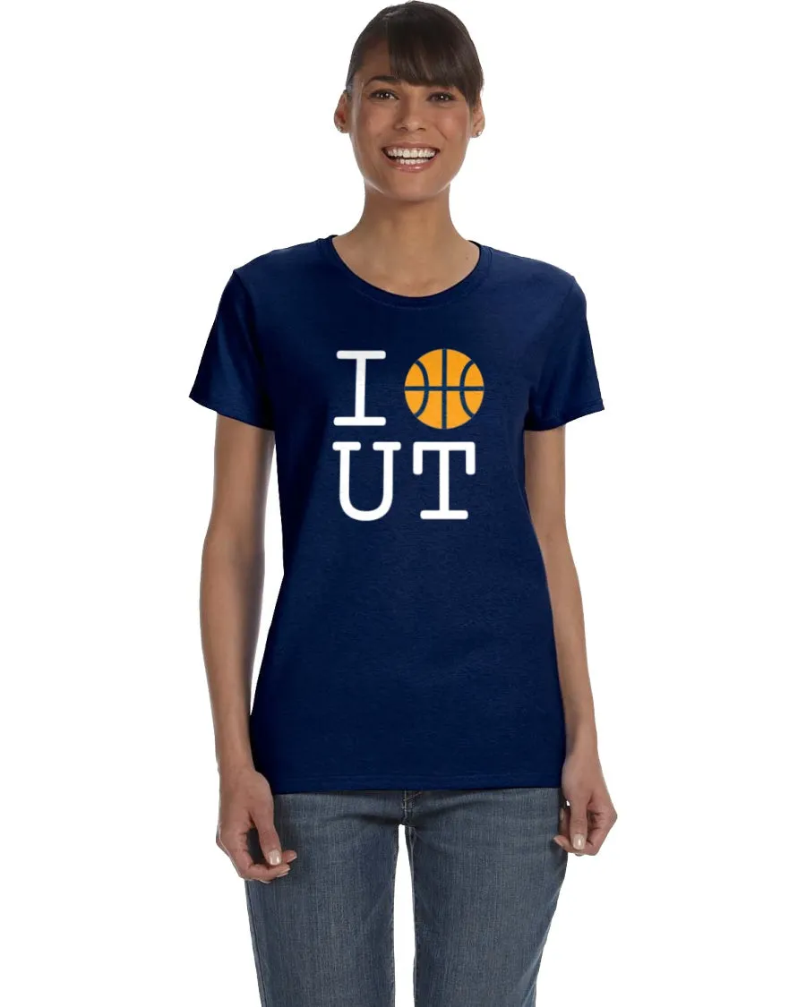Basketball Utah Tee - Yellow Ball Design