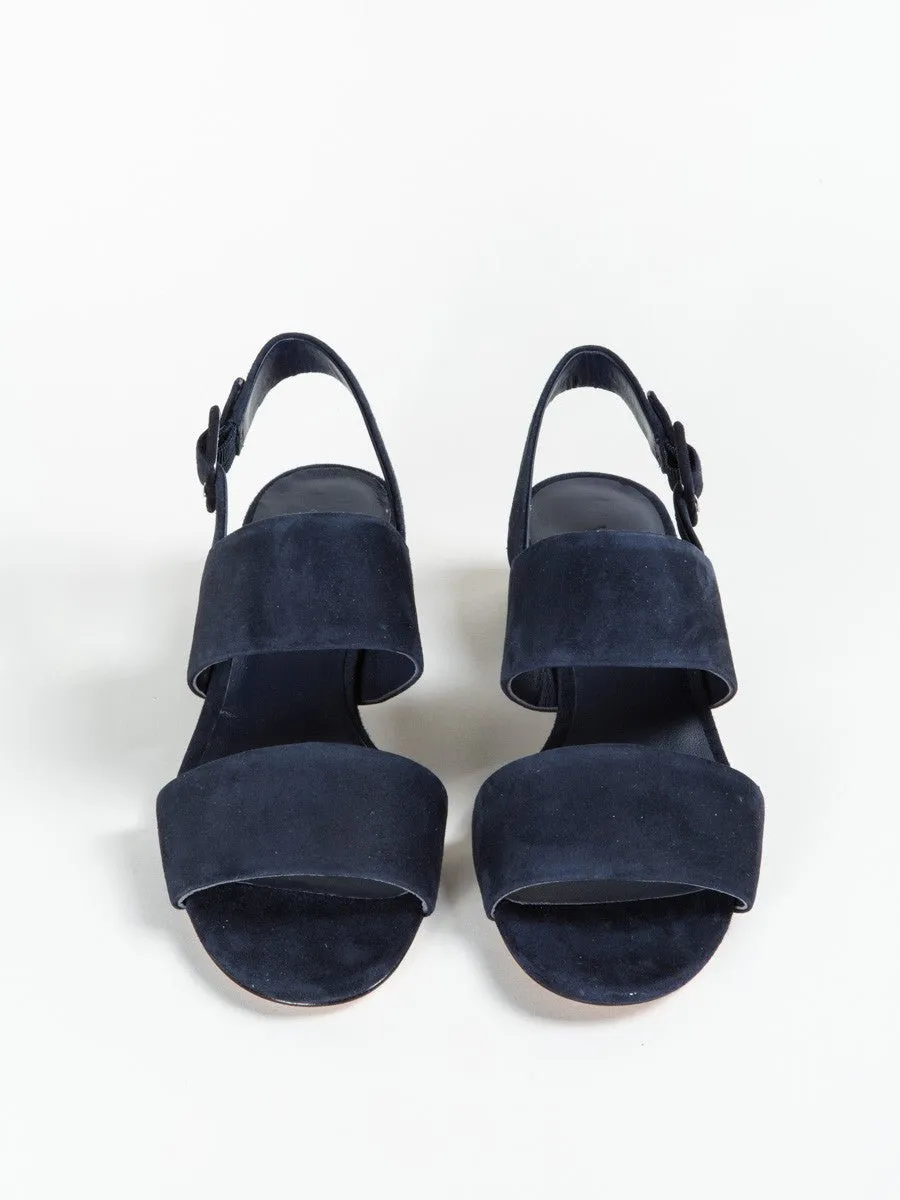 block heel - deep blue