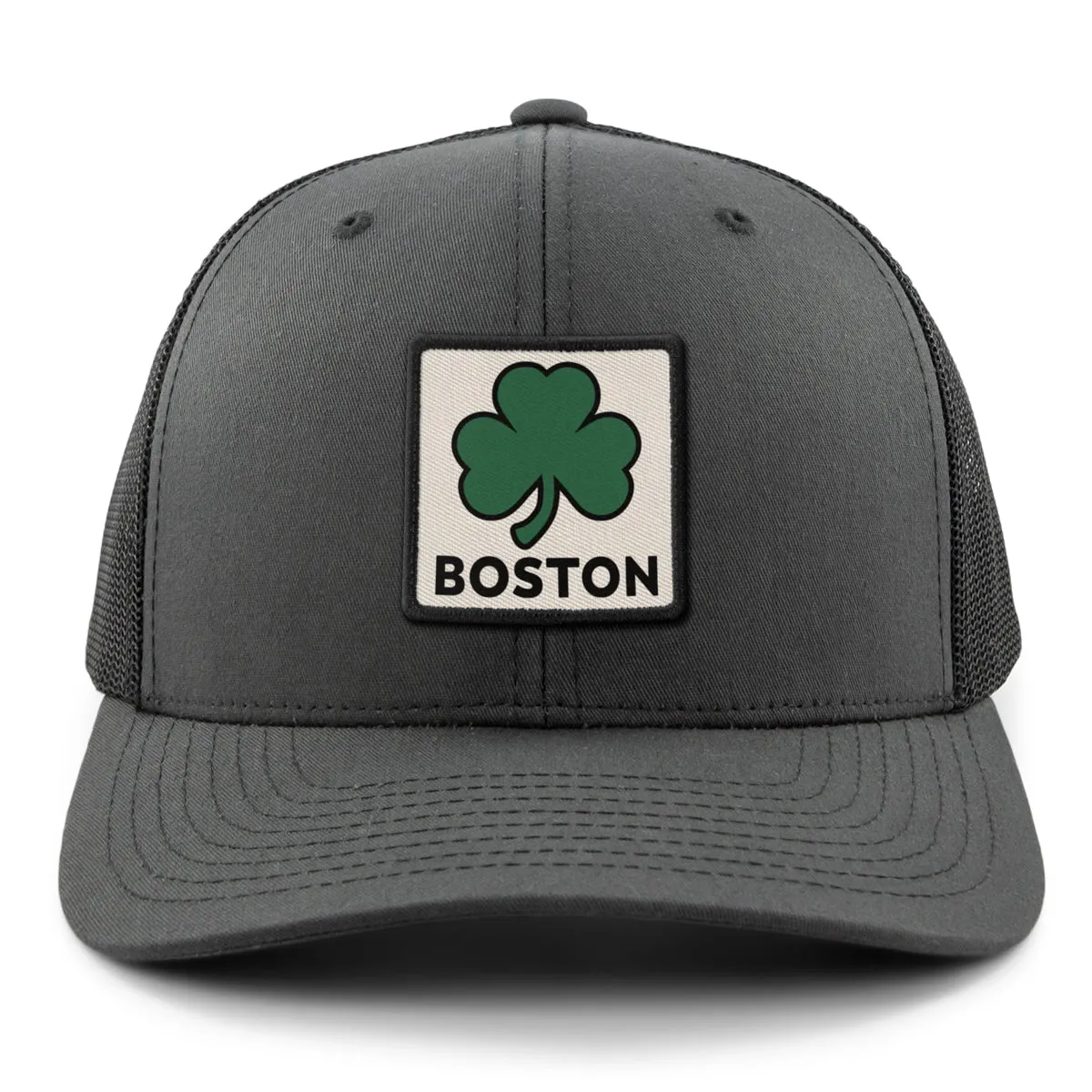 Boston Shamrock Printed Patch Classic Snapback Trucker