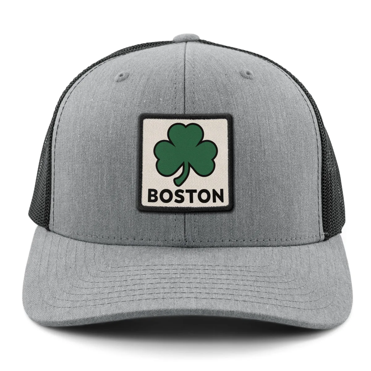 Boston Shamrock Printed Patch Classic Snapback Trucker