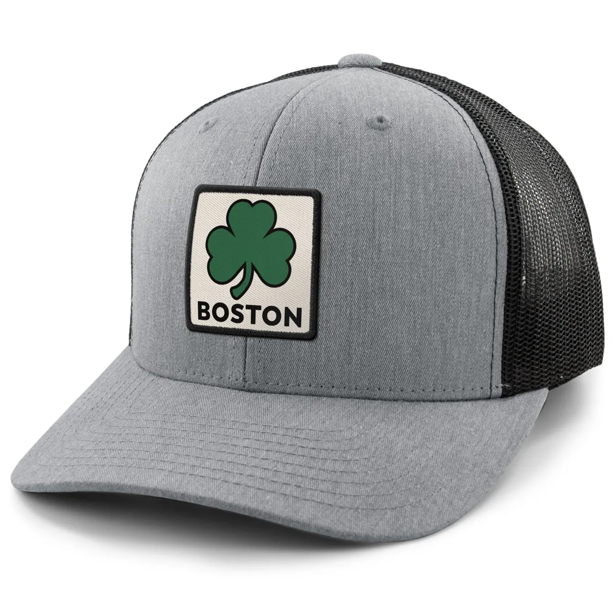 Boston Shamrock Printed Patch Classic Snapback Trucker