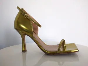 Bottega Veneta Gold Leather Sandal