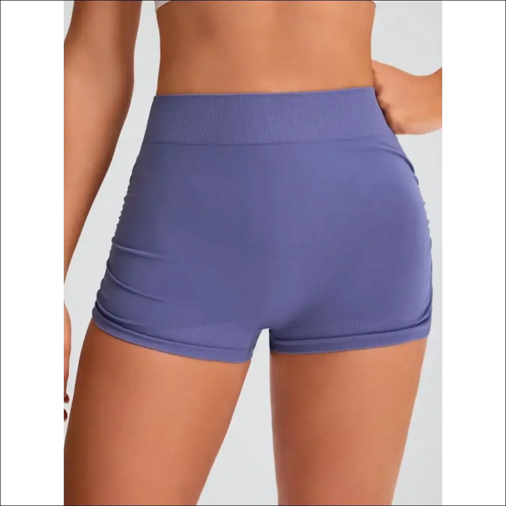 Chic Elastic Waist Active Shorts for Women