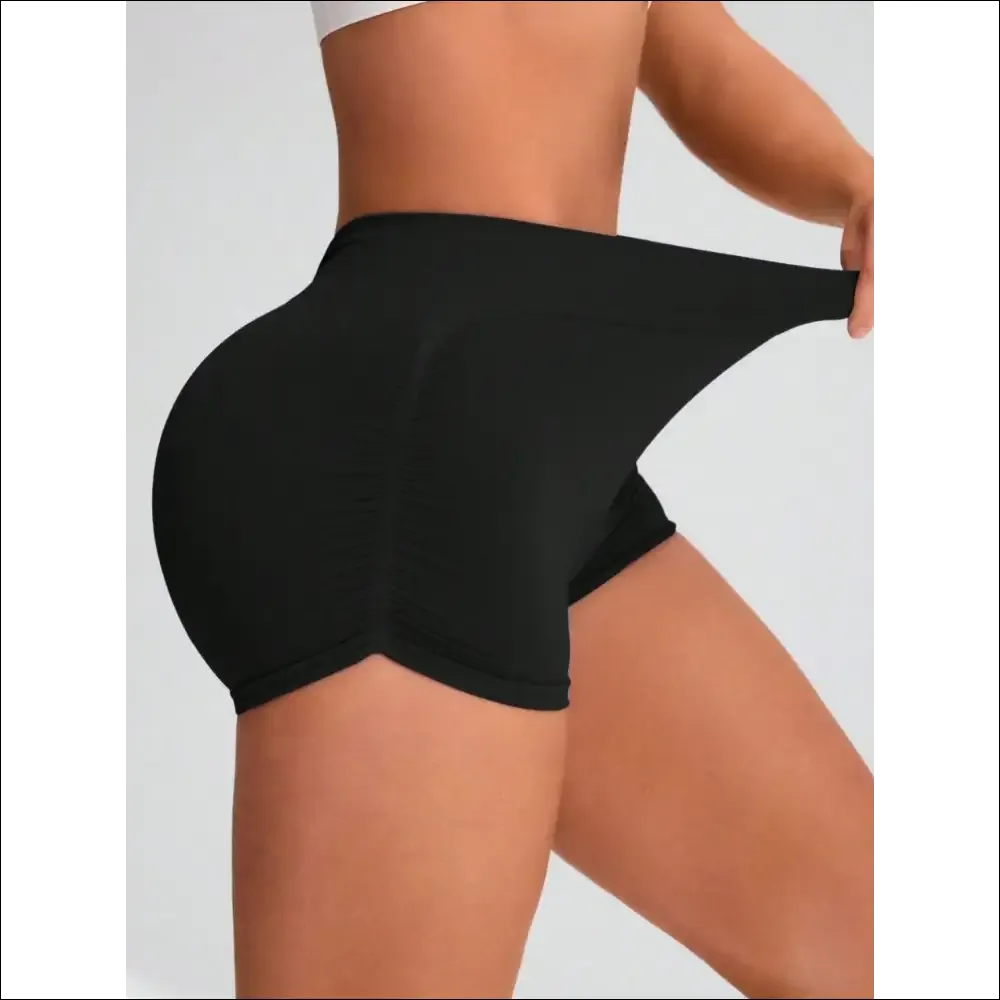 Chic Elastic Waist Active Shorts for Women