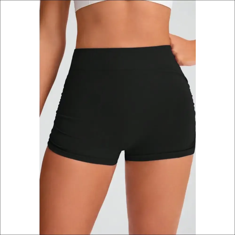 Chic Elastic Waist Active Shorts for Women