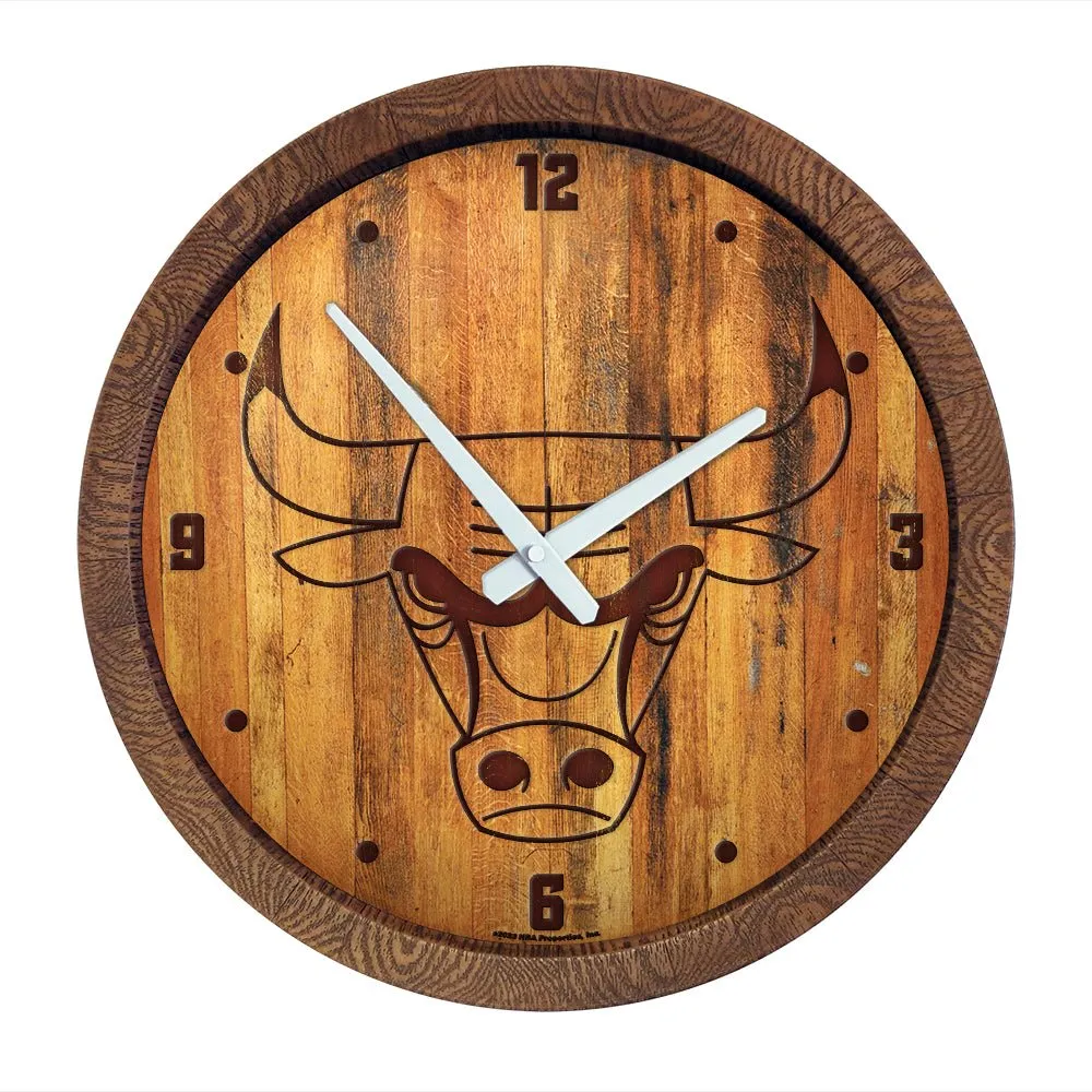 Chicago Bulls: "Faux" Barrel Top Clock