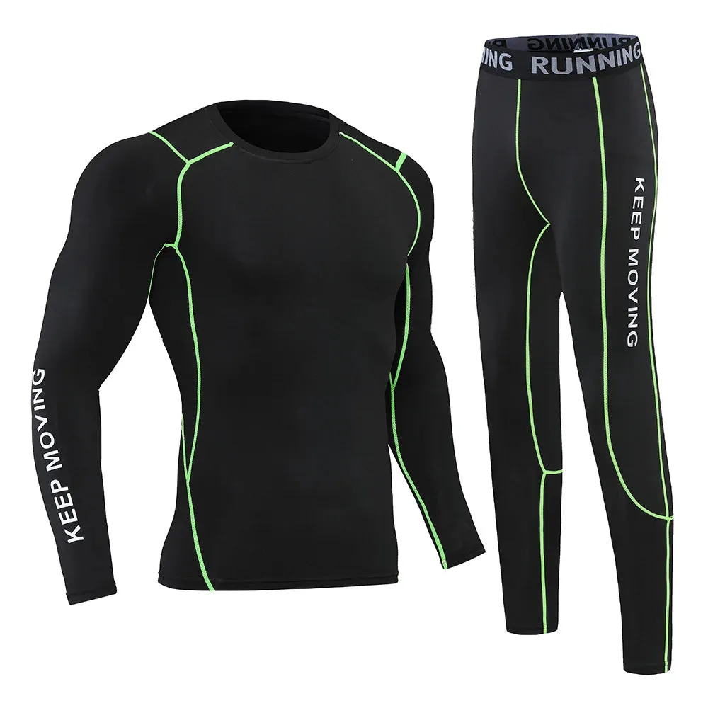 Children's Compression Wear, Suit for Boy Running, Basketball, Football, Tracksuit for Children Quick-Drying Top   Leggings