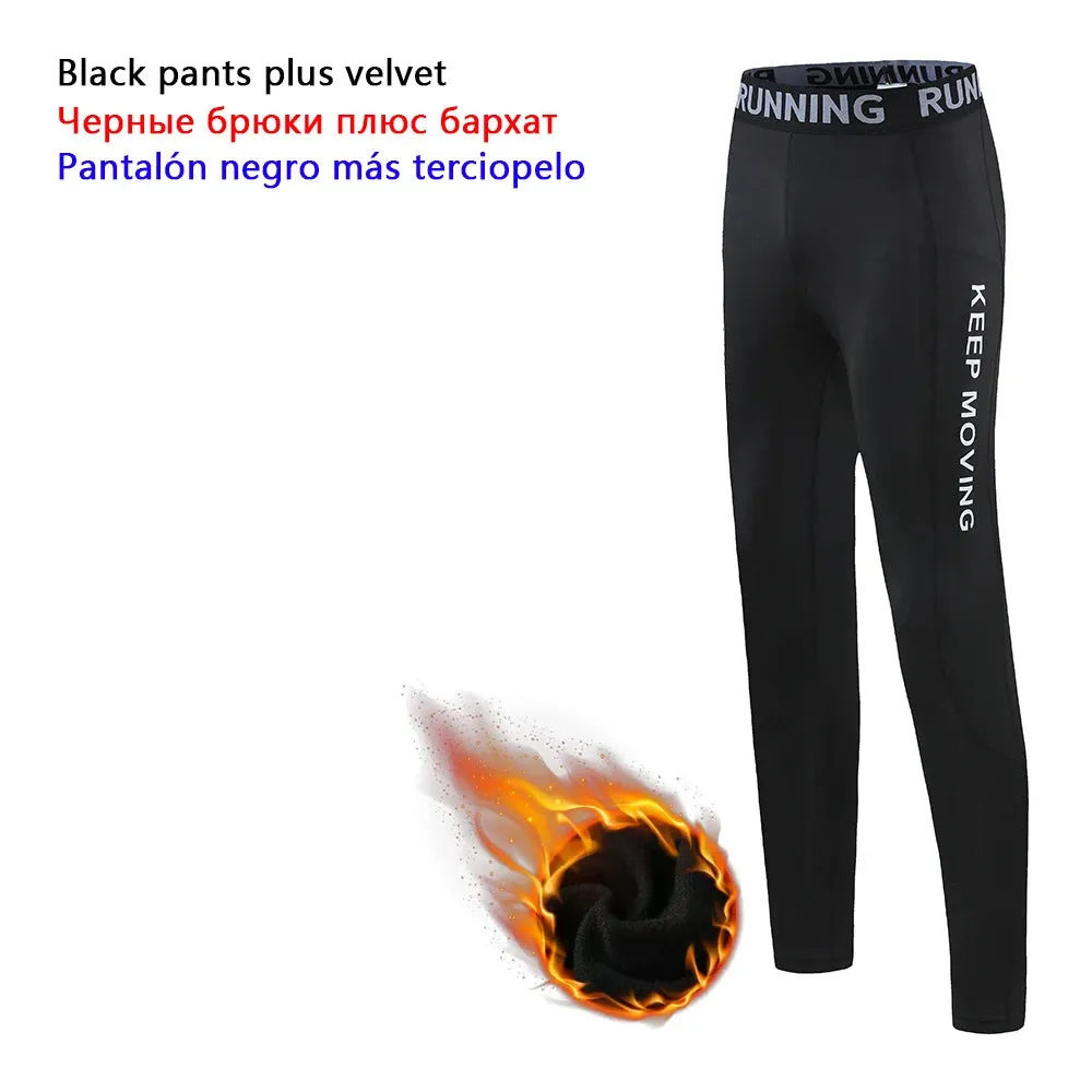 Children's Compression Wear, Suit for Boy Running, Basketball, Football, Tracksuit for Children Quick-Drying Top   Leggings