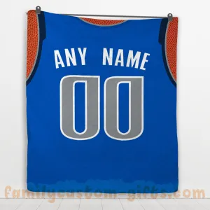 Custom Premium Quilt Blanket Dallas Jersey Basketball Personalized Quilt Gifts for Her & Him