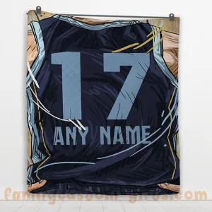 Custom Premium Quilt Blanket Memphis Jersey Basketball Personalized Quilt Gifts for Her & Him