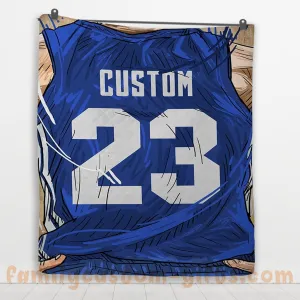 Custom Premium Quilt Blanket North Carolina Jersey Basketball Personalized Quilt Gifts for Her & Him