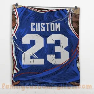 Custom Premium Quilt Blanket Philadelphia Jersey Basketball Personalized Quilt Gifts for Her & Him