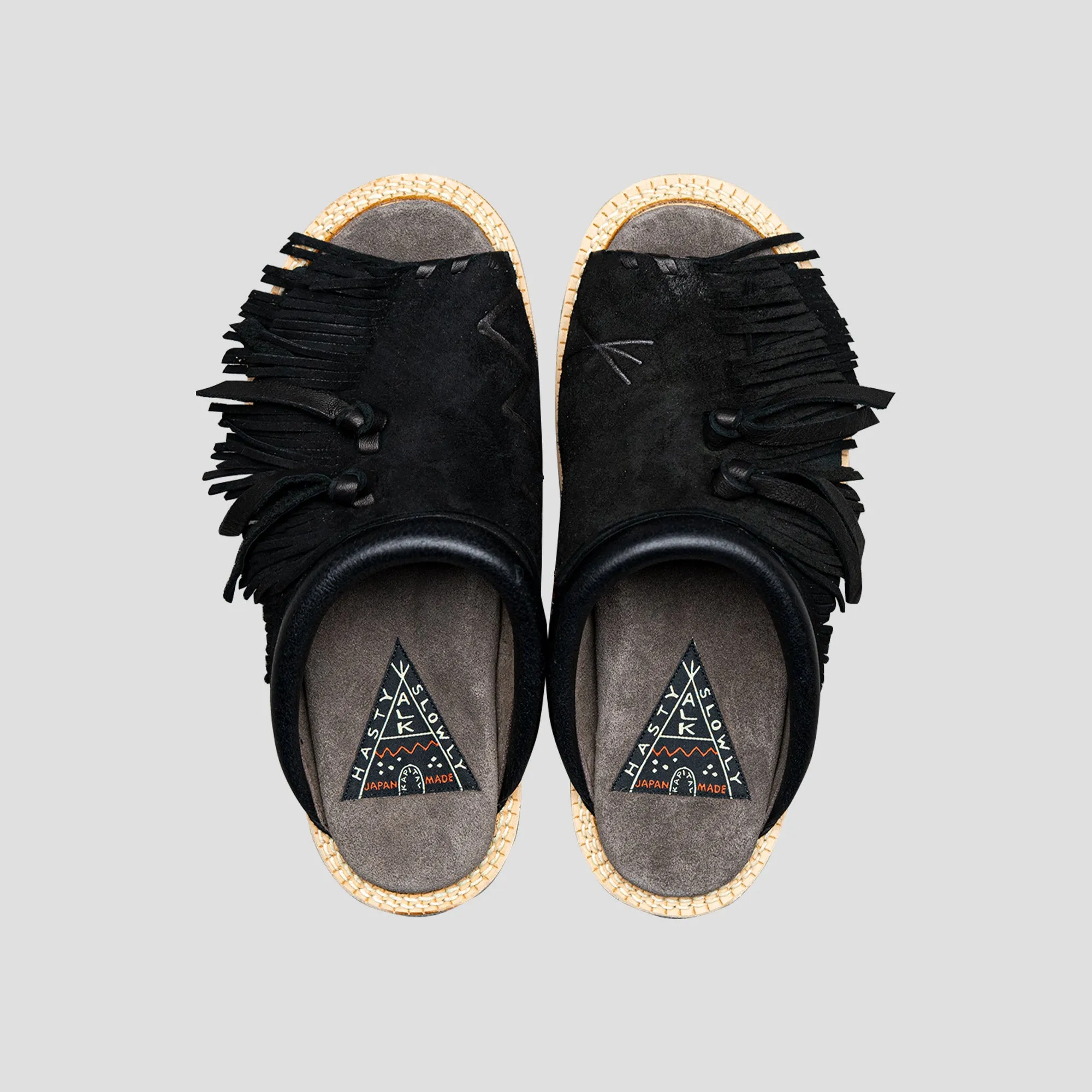 DEER LEATHER PUEBLO SANDALS