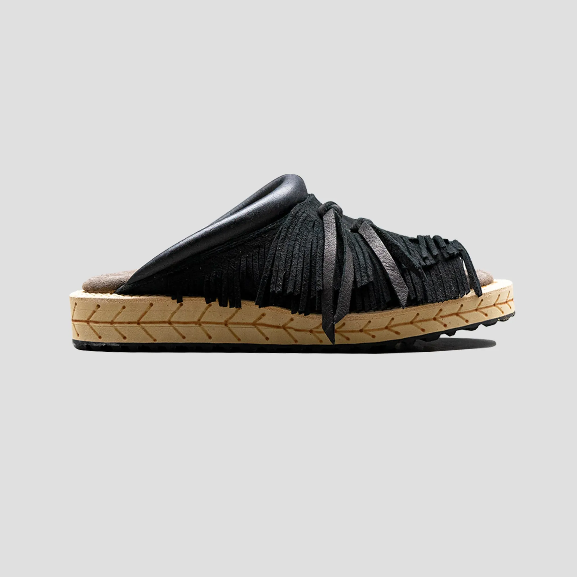 DEER LEATHER PUEBLO SANDALS