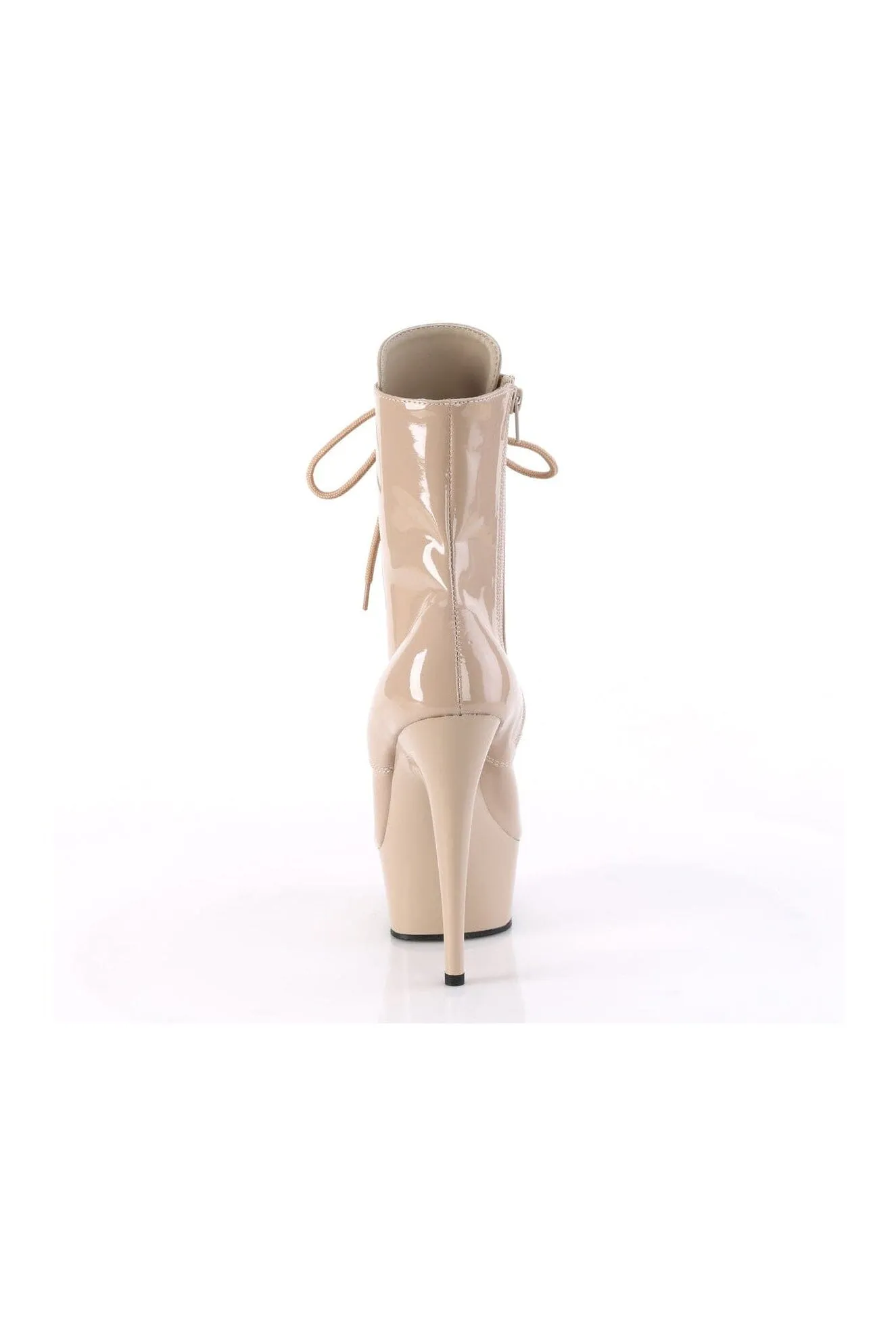 DELIGHT-1020 Nude Patent Ankle Boot