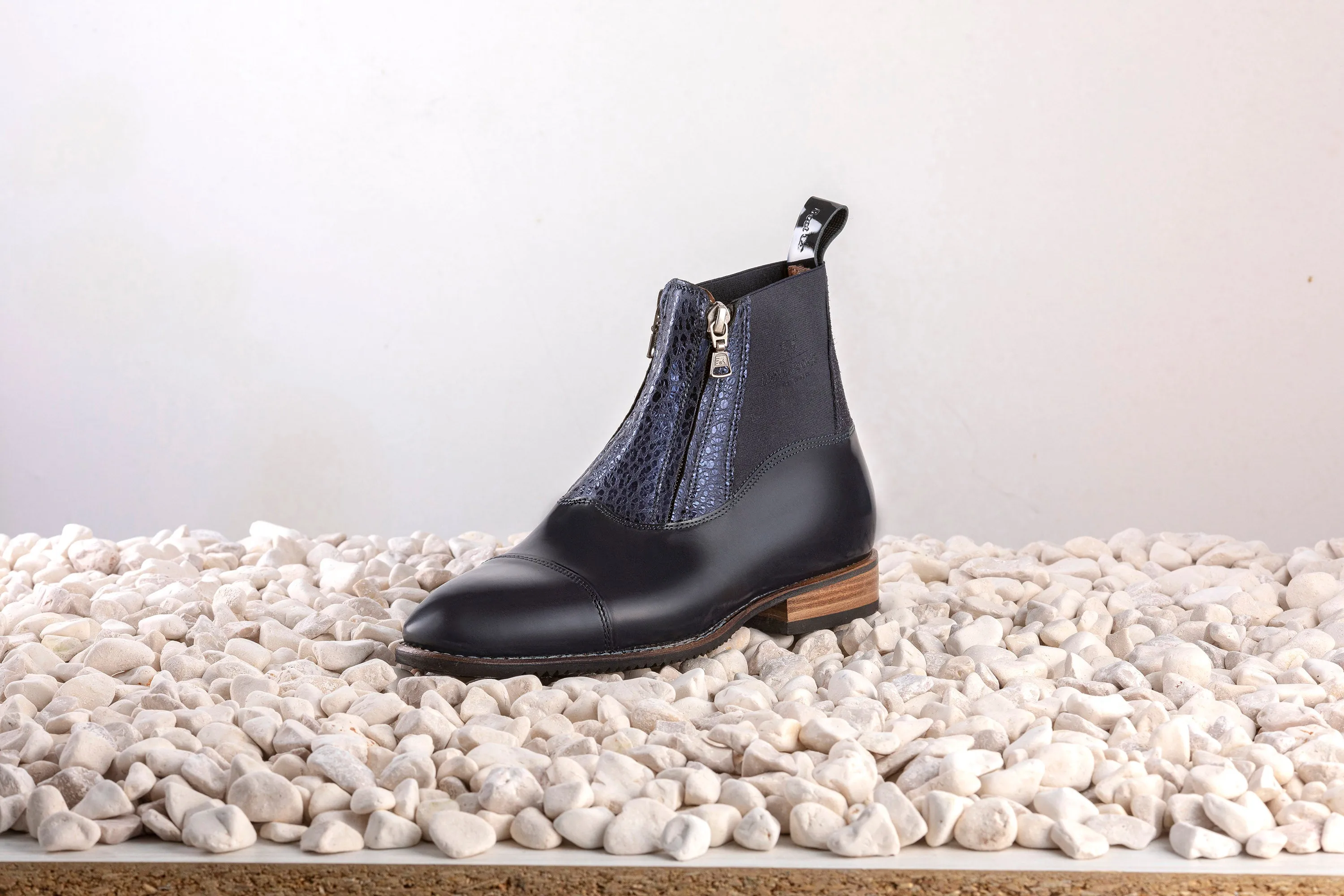 DeNiro Custom Paddock boot Navy