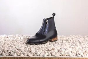 DeNiro Custom Paddock boot Navy