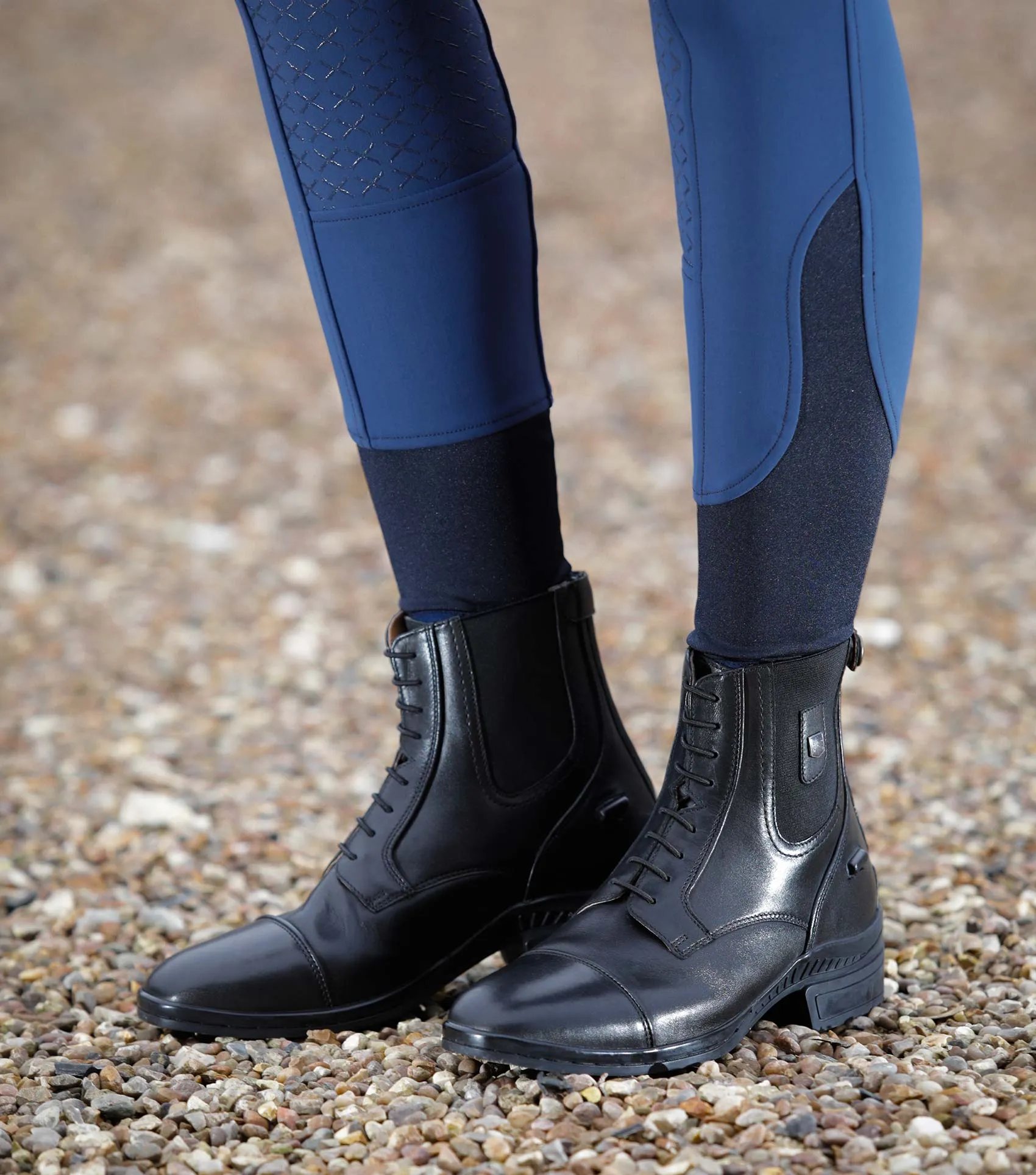 Denver Ladies Leather Paddock/Riding Boots Black