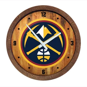 Denver Nuggets: "Faux" Barrel Top Clock