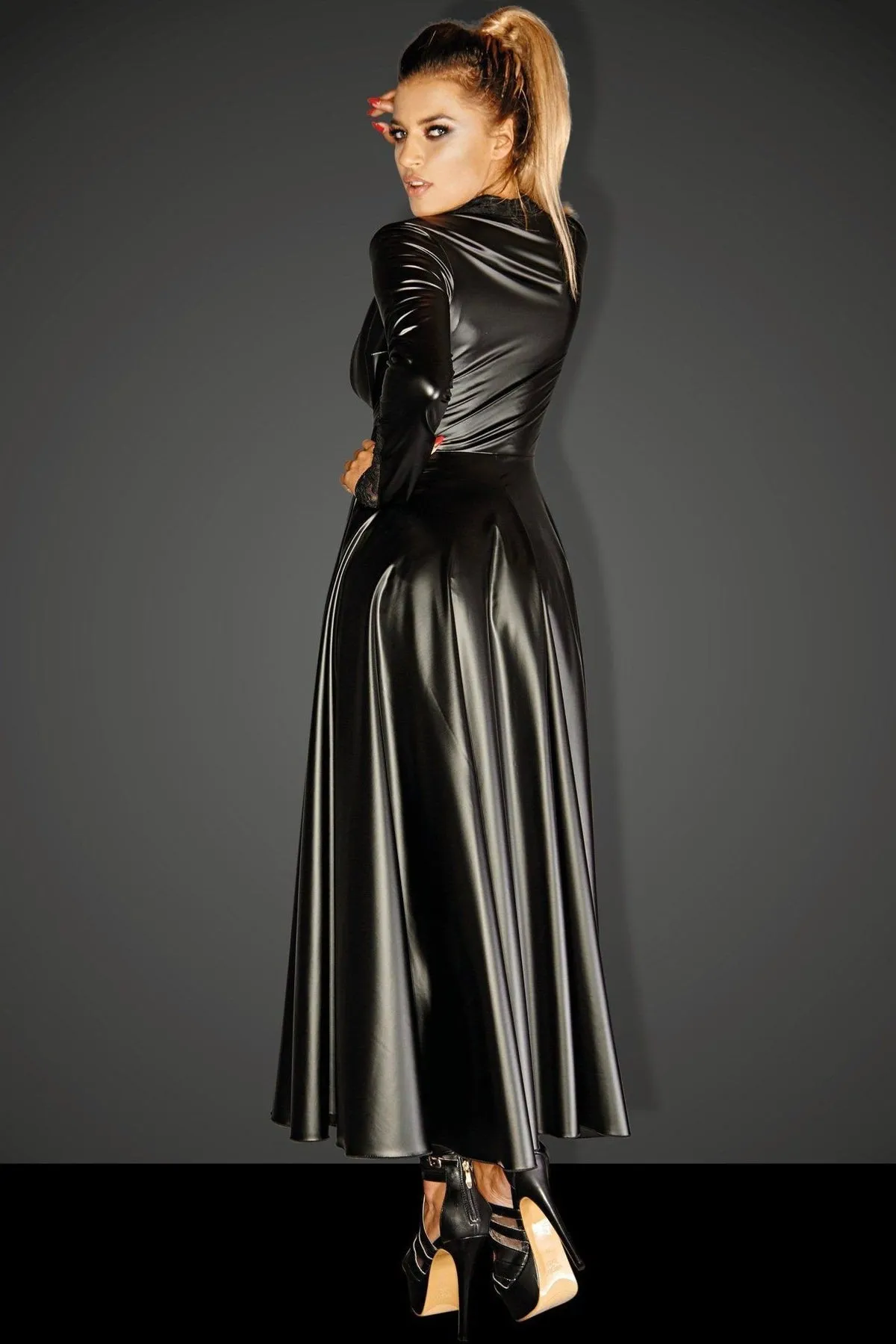 Divalicious Long Fetish Coat Gown
