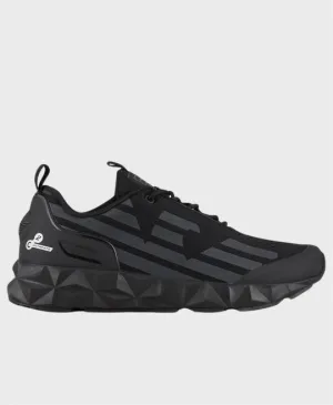 Ea7 Emporio Armani X8X033 Woven Sneaker Triple Black/Iron Gate