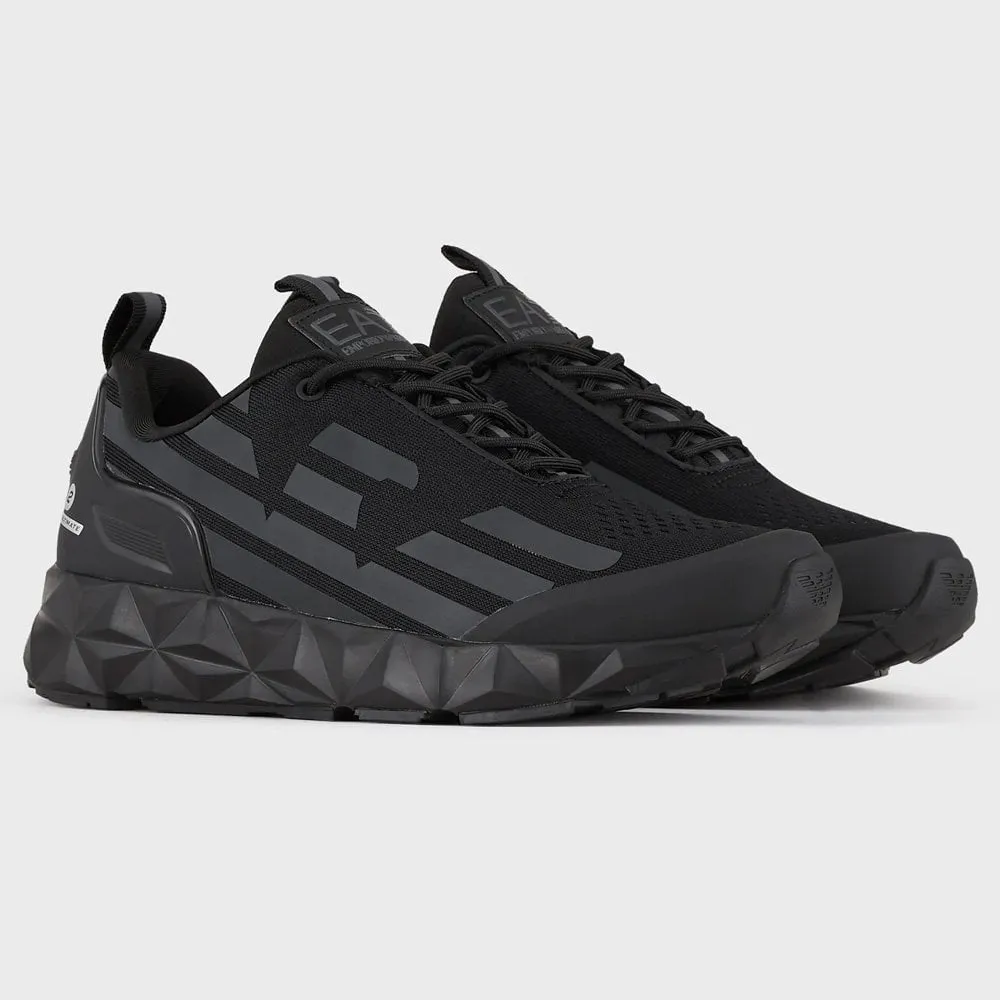 Ea7 Emporio Armani X8X033 Woven Sneaker Triple Black/Iron Gate