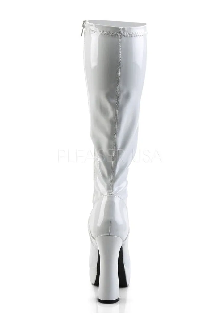 ELECTRA-2000Z Platform Boot  | White Patent