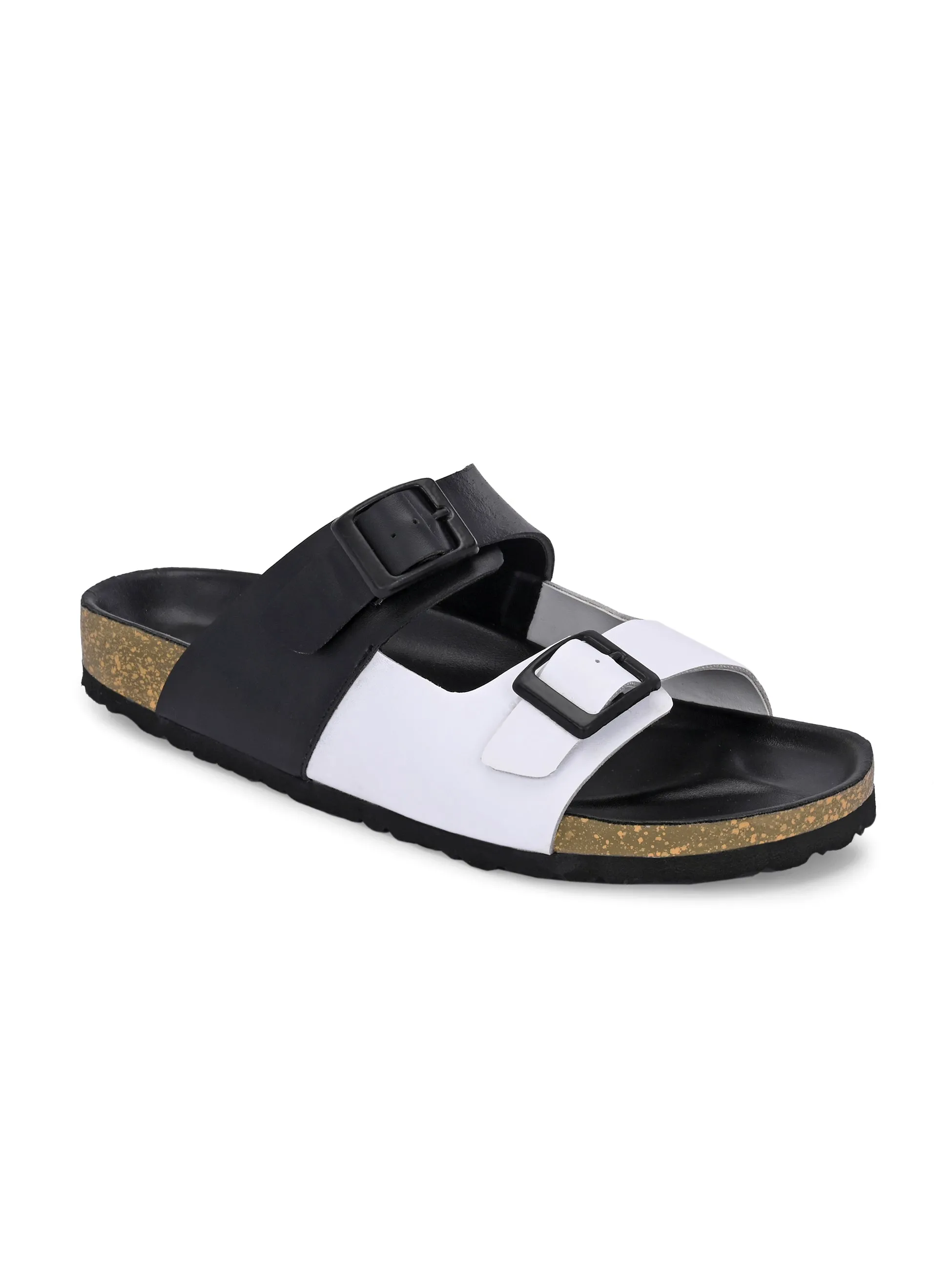 Elegant Sandstone Leather Slip-On Sandal