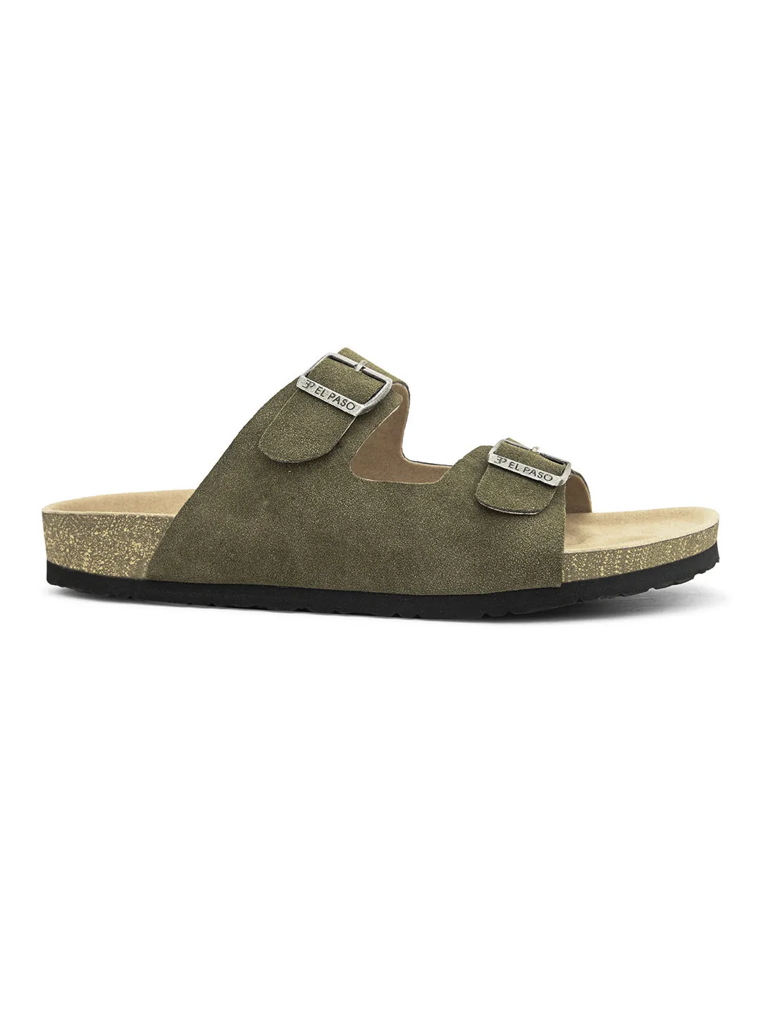 Elegant Sandstone Leather Slip-On Sandal