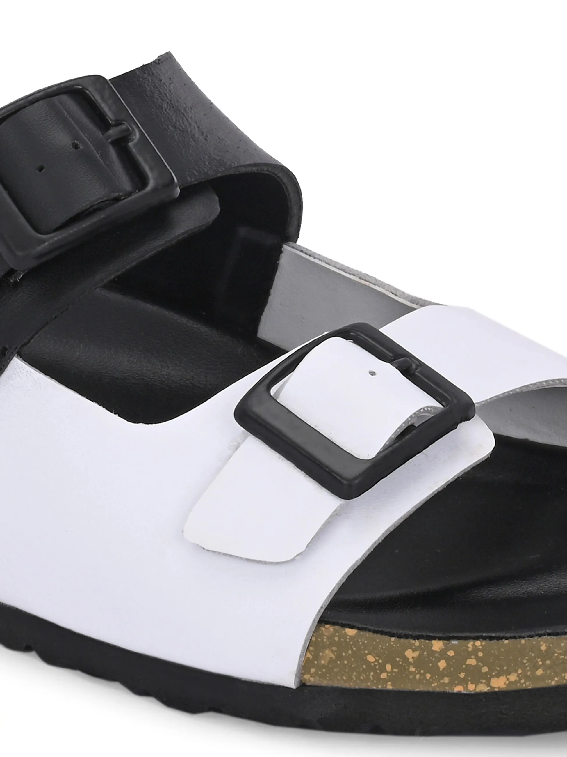 Elegant Sandstone Leather Slip-On Sandal