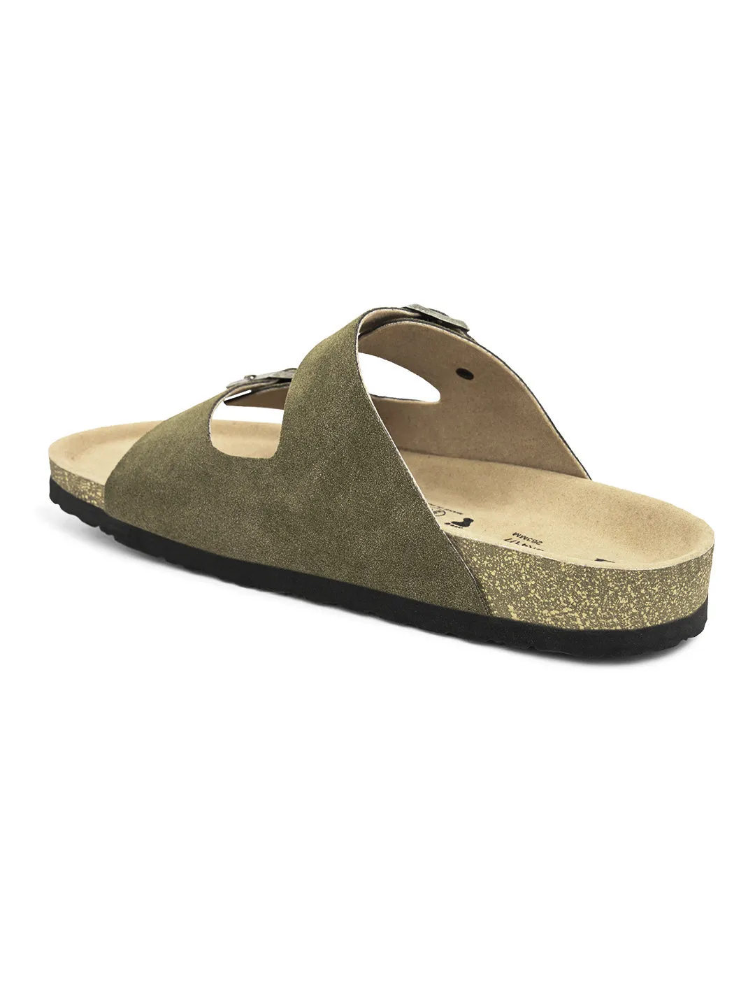 Elegant Sandstone Leather Slip-On Sandal