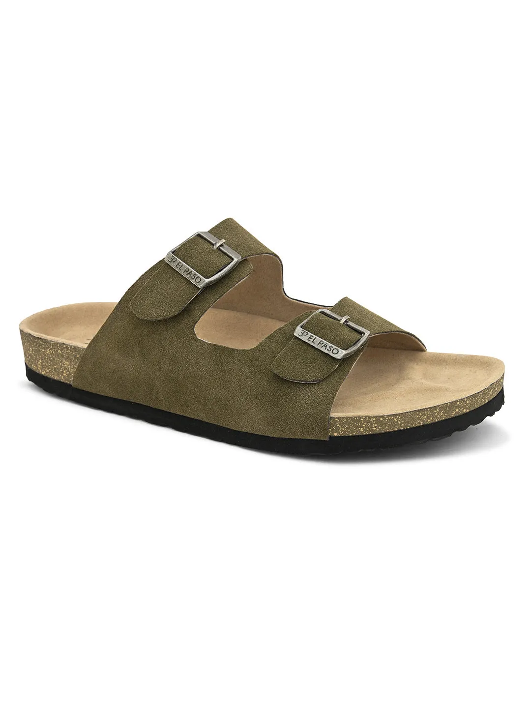 Elegant Sandstone Leather Slip-On Sandal