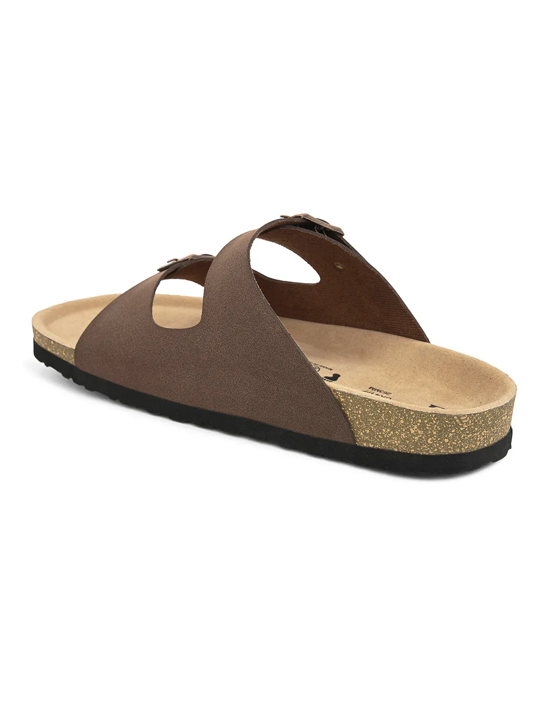Elegant Sandstone Leather Slip-On Sandal